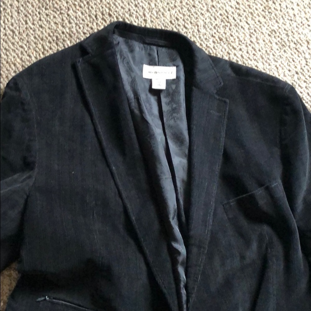 black corduroy suit jacket